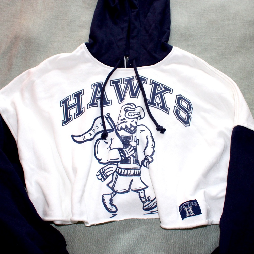 H&M Cropped Mascot Hoodie